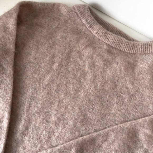 ACNE STUDIOS Dramatic Mohair Wool Blend Sweater in Powder Pink Size S - Picture 13 of 16